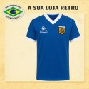 Camisa retrô Argentina Le Coq Dry Fit-1986