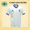 Camisa retrô Argentina Branca Dry Fit le Coq - 1980