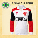 Camisa retrô Flamengo ML Lubrax 1992