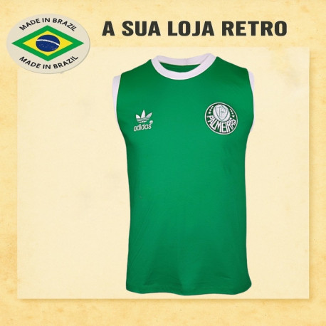 Regata retrô Palmeiras branca