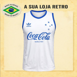 Regata retrô Branca Cruzeiro