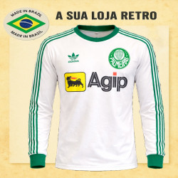 camisa retro palmeiras branca Agip