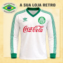 Camisa retrô Palmeiras Branca ML 1989-91
