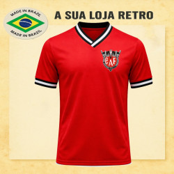 Camisa retrô Clube Atlético Ferroviario Gola V 1965