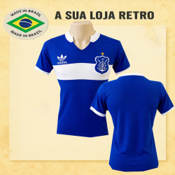 Camisa retrô Olaria logo azul