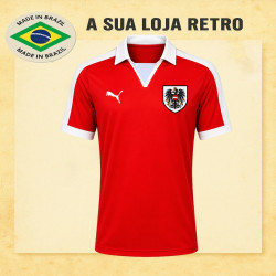 Camisa retrô Austria vermelha - 1978