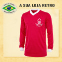 Camisa retrô Nottingham Forest ML Vermelha 1979 - ENG