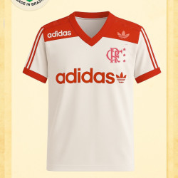 Camisa retrô Flamengo Treino Branca