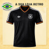 Camisa retrô Alemanha Preta Comemorativa