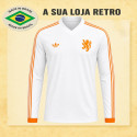 Camisa retrô Holanda Branca ML - 1974