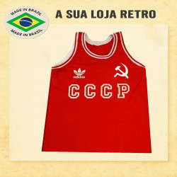 Camisa retrô CCCP Branca Foice
