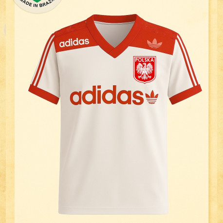 Camisa retro de treino Seleção da Polonia