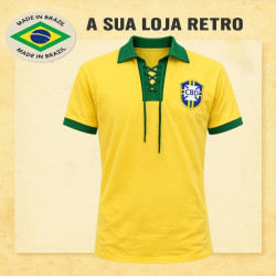 Baby look retrô Seleçao cordinha