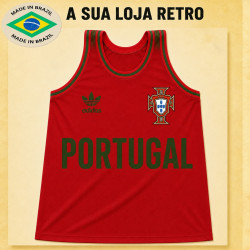 Regata retro de treino Seleção de Portugal