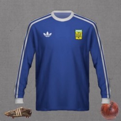 Camisa retrô Argentina azul logo ML away- 1978