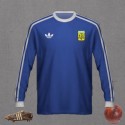 Camisa retrô Argentina azul logo ML away- 1978